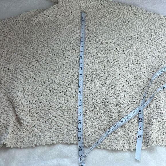 Hippie Rose loose-fitting cowl neck beige sweater size M - Picture 8 of 8
